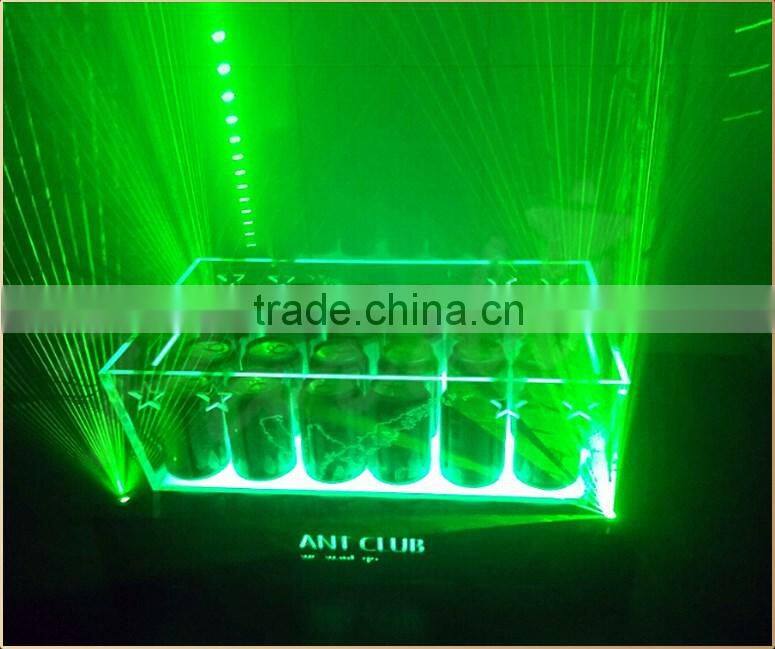 2016 LED laser beer bottle ice bucket bottle glorifier diaplay stand