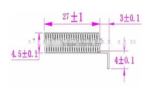 SW315-TH23 Gold Plated Spring Antenna for Wireless Transceiver RF Module