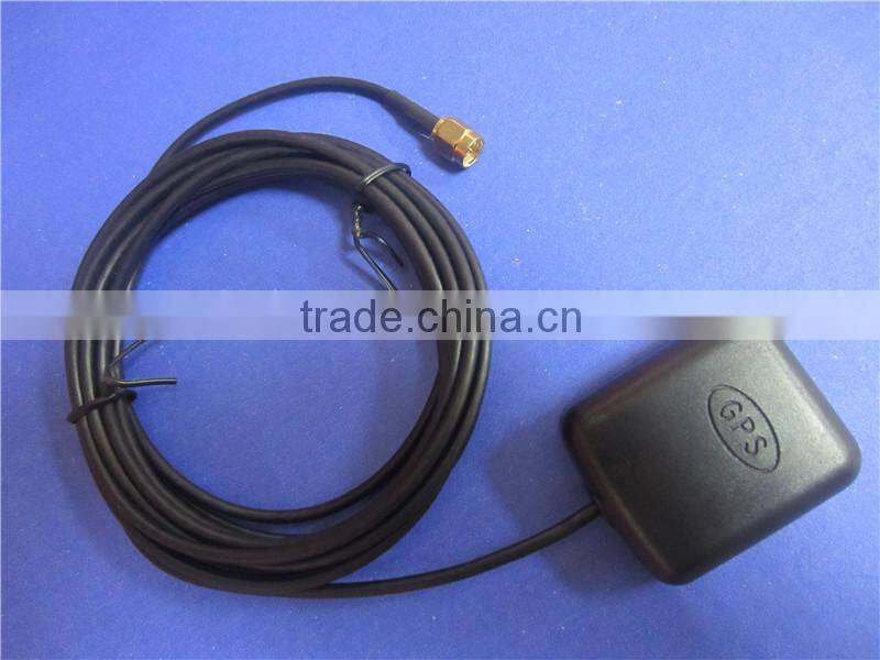 1575.42mhz external active magnetic GPS antenna with RG174 3m/5m cable High Performance