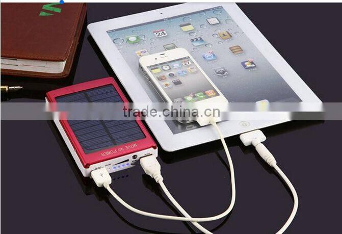 6000mah LED camping light small solar panel with light solar power bank for oppo find 7