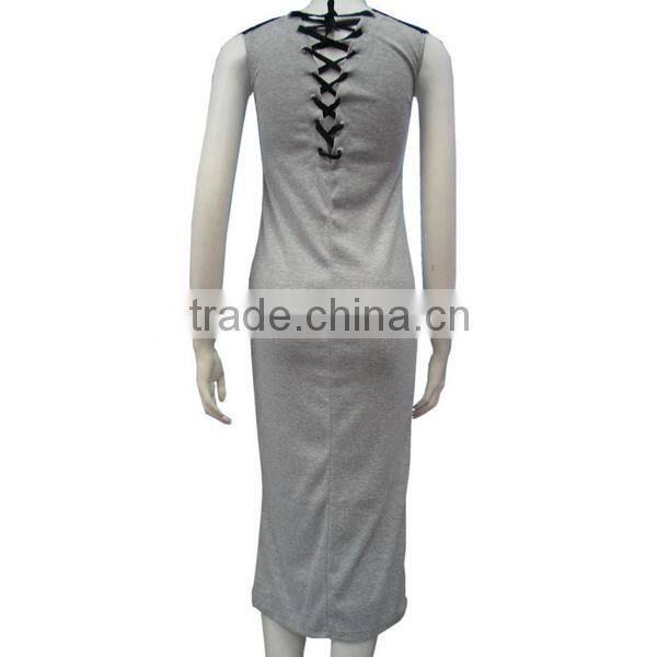 bulk hot selling fashion and sexy girls summer sleeveless dress