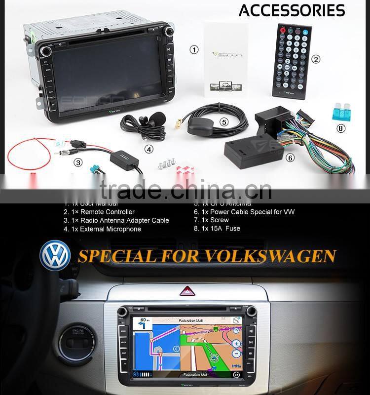 EONON D5153Z 8" Digital Touch Screen Car DVD Player with Built-in GPS For Volkswagen/SKODA/SEAT