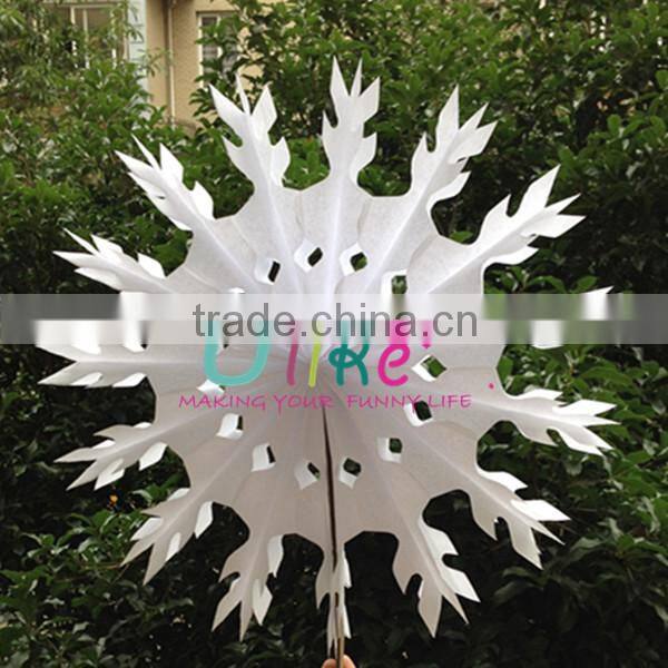 handmade paper snowflakes Christmas paper fan patterns big size snowflake