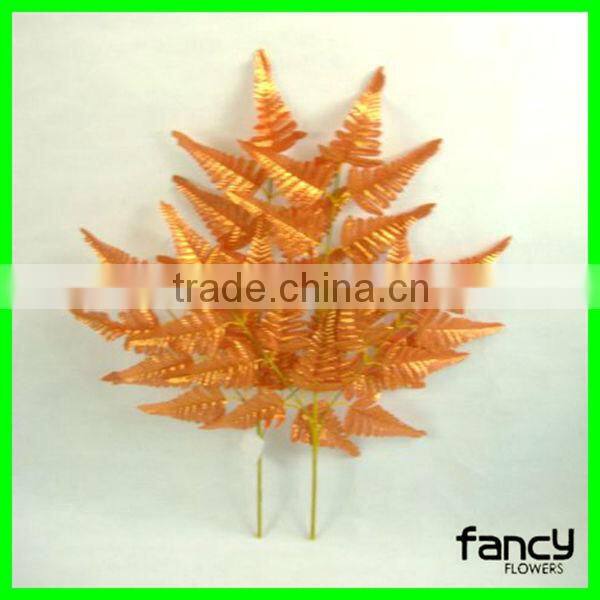 Beautiful 3 heads 7 branches artificial leaves for sale