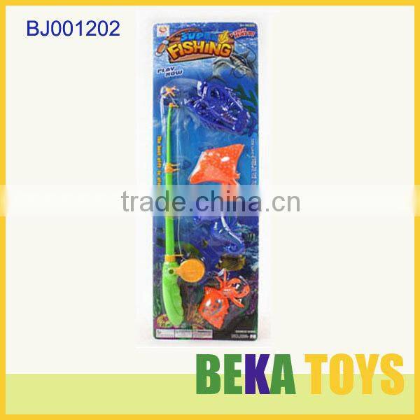 Hot summer toys happy kids toy funny magentic plastic fishing toys small kids fishing game toy