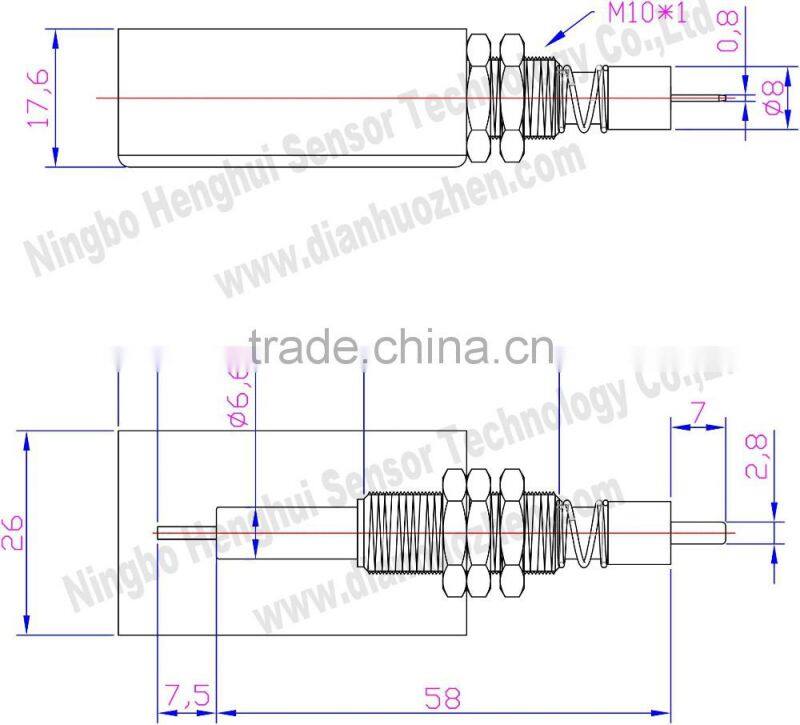 NBZH High purity alumina ceramic igniter spark electrode supplier for gas oven