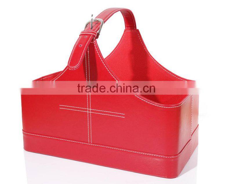 2016 Most popular multifunction leather foldable storage box