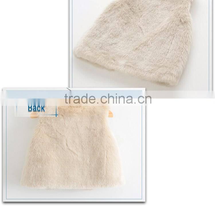 kids clothes, light pink fur vest sale, factory rabbit fur vest
