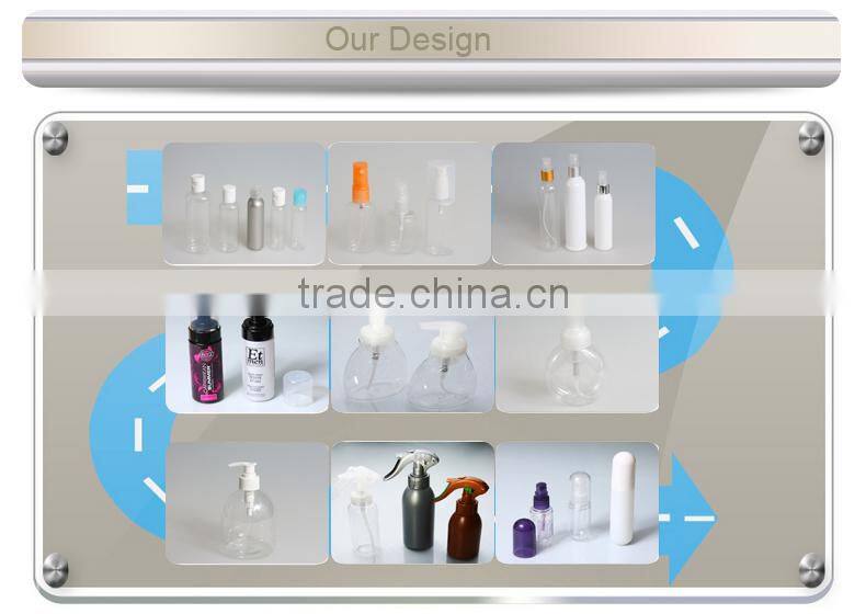 dry food/face cream/pomade seal PET plastic jar transparent with aluminium lids