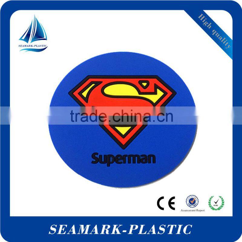 2016 Hot sale custom logo engraved drink coasters silicone rubber