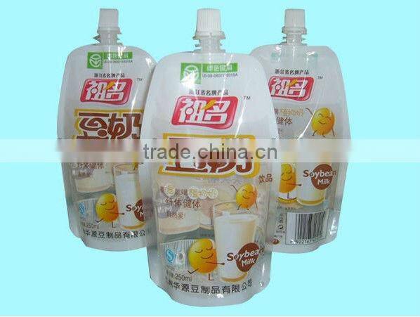 high quality juice drink pouch with spout liquid pouches