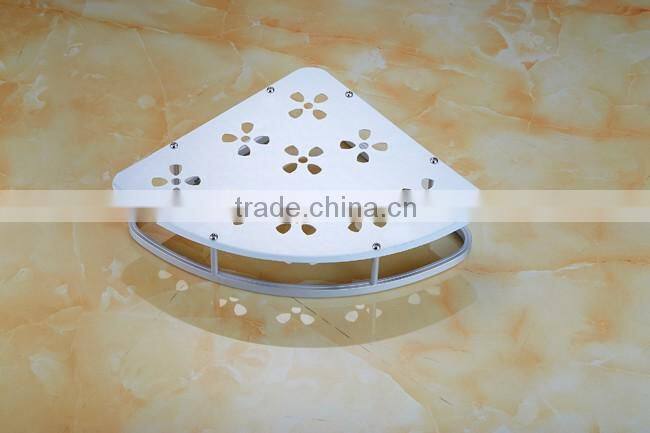 3 tier Triangle Bathroom Basket Bathroom Corner Shelf Hanger aluminum Bath Shelf Bathroom Storage Basket