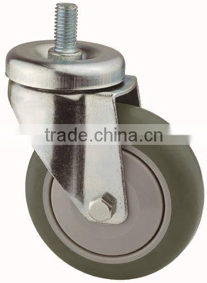 22 Series Double Ball Raceway Structure Screw Stem Swivel TPR caster