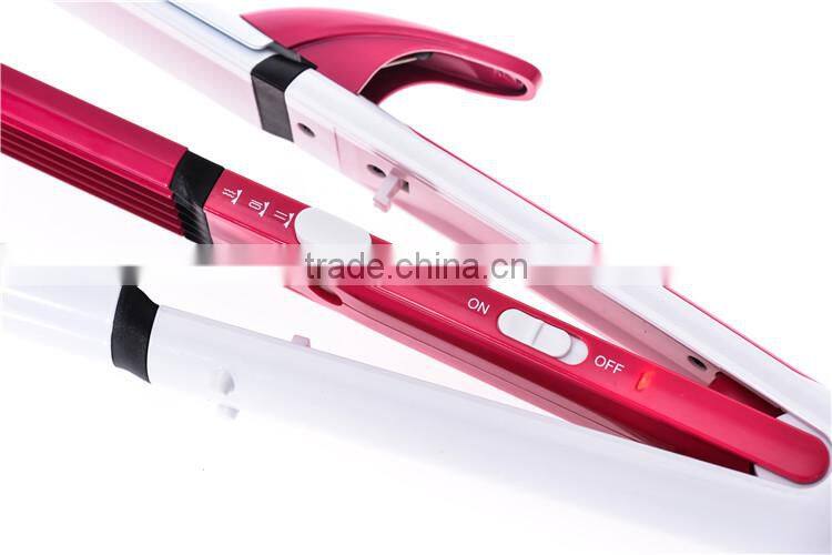 Shinon professonal hair iron combines hair straightener curler and crimper