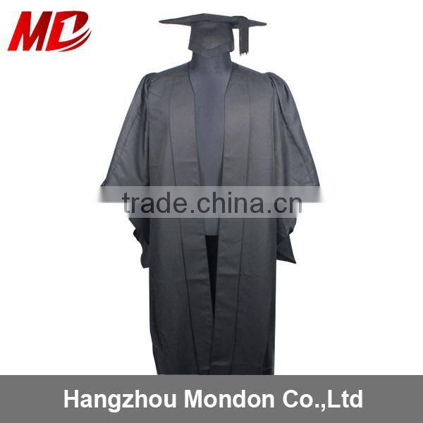 UK Plain Bachelor Gown with Felt Mortarboard