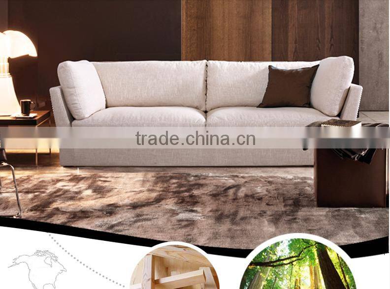 Koni Fashion Fabric Solid wood Feather High Quality Sofa