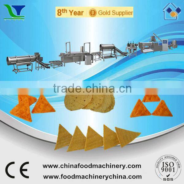 Extruded Crispy Fried Flour Chips Process Line