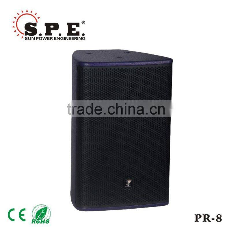 PR-802 spe audio dj sound box, pa system, loudspeaker box, 8" karaoke professional speaker