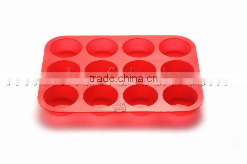 12 cup silicone cake mold silicone muffin pans