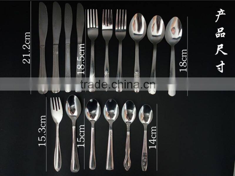 Machine polish cutlery set with the price 895 USD each ton in stock