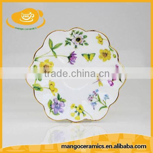 Wholesale bone china ceramic tea cup and saucer set