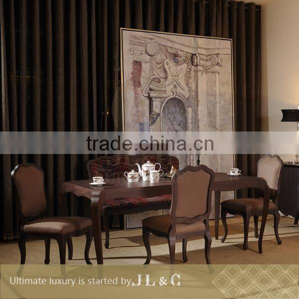 Luxury Dinning Room 2016 New Wooden Armless Dining Chair With Oxhide Leather, AC05-01 From China Supplier- JLC Luxury Home Furni