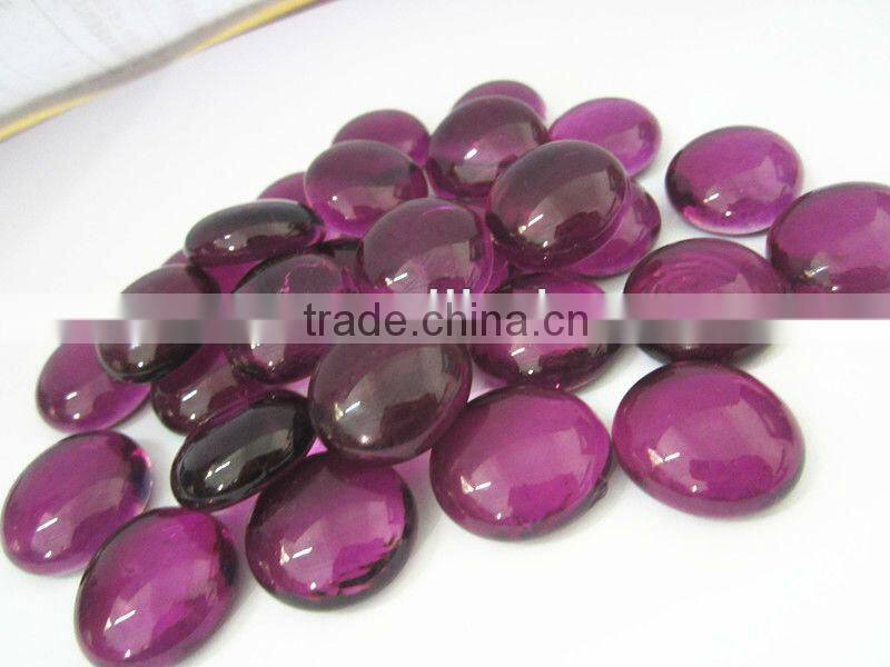 Dia 15-20mm colorful pebble glass mosaic tile