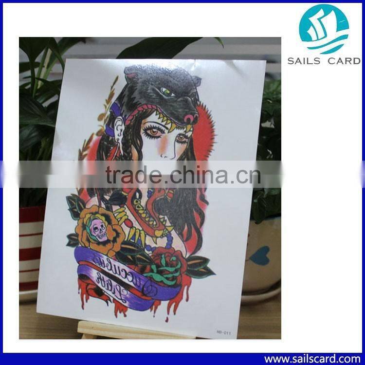 Cool Body Art Waterproof Temporary Tattoo Stickers Stencils For Painting Flash Crown Pattern Tattoos