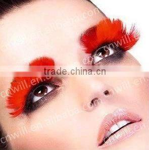 2013 New Fashion OEM Serive False Eyelash Feather Eyelash Fashion Colorful Feather False Eyelashes