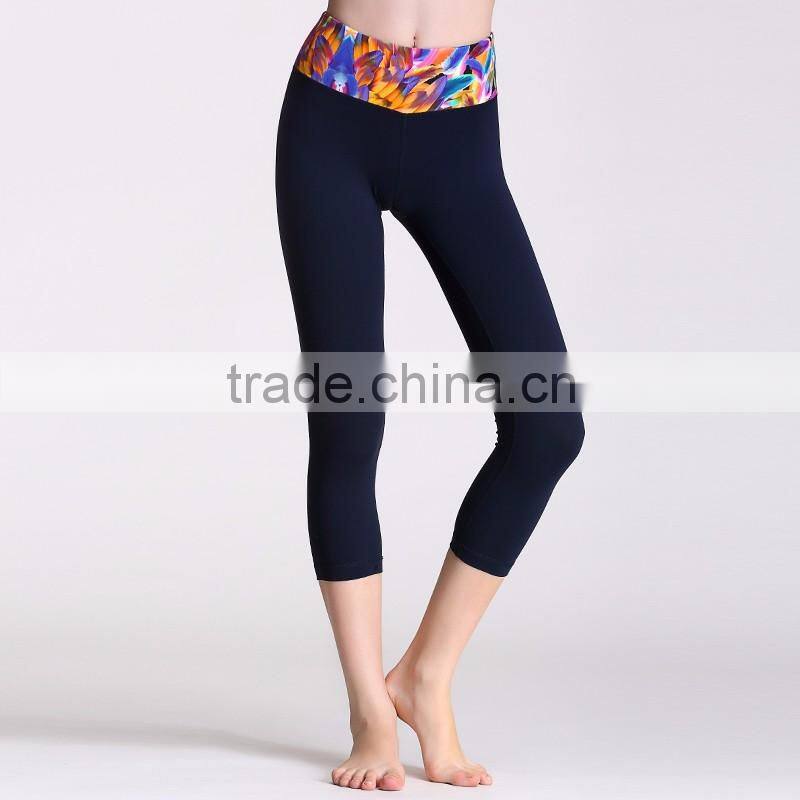 wholesales 2016 new design women clothing fitness leggings yoga pants/custom design women trousers