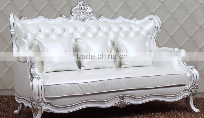 Factory wholesale living room furniture sofa, white leather sofa, luxury sofas
