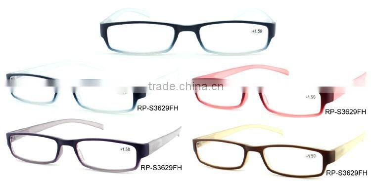 RP-S3629 Hot fashion design gradient jelly eyewear frame custom cheap reading glasses
