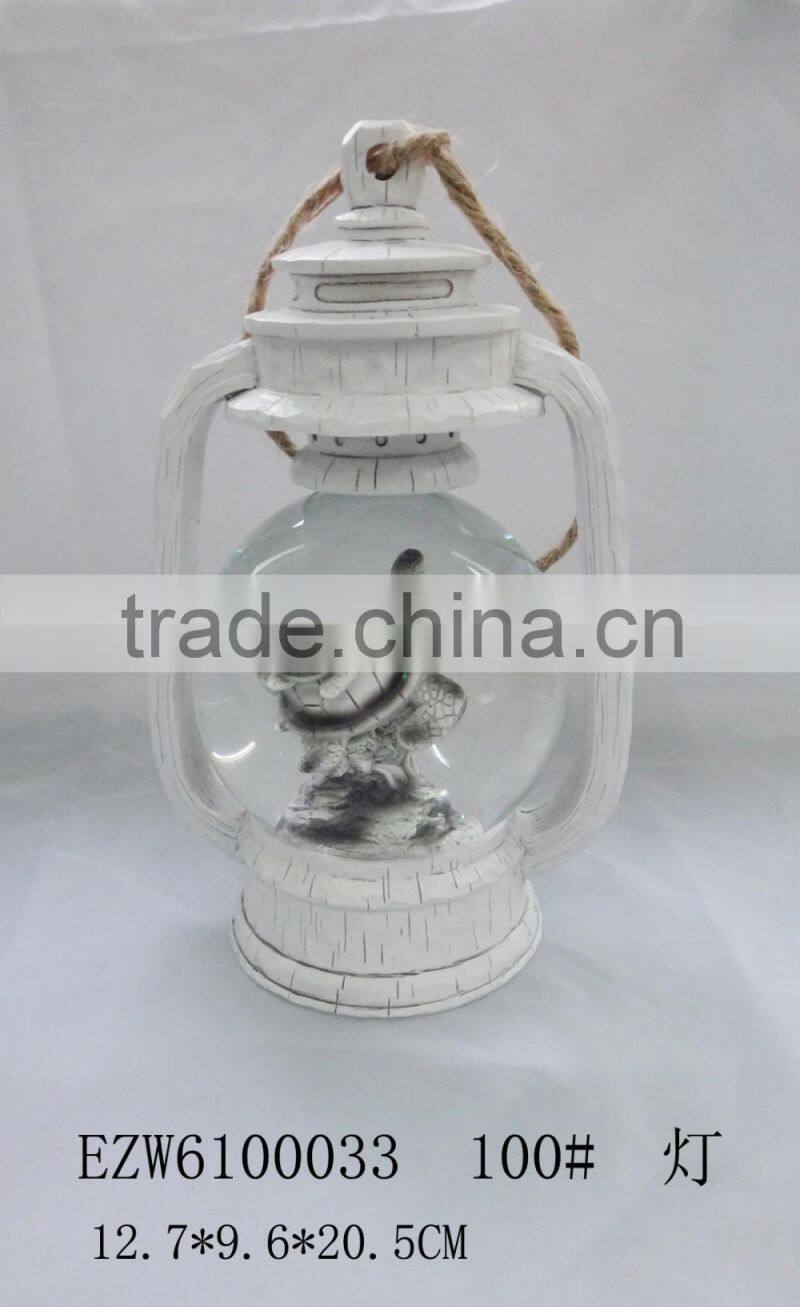 New Design Decoration Animal Lantern Garden Glass Dolphin