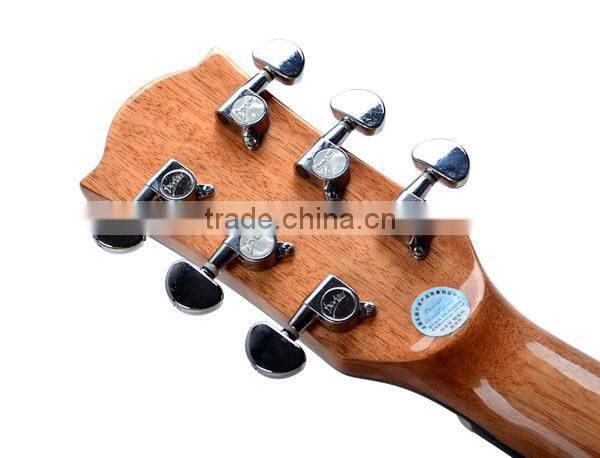 good quality catalpa acoustic guitar with fingerboard inlay