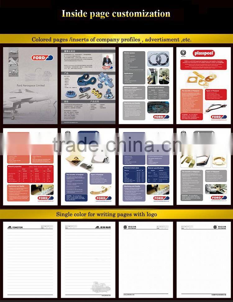 Custom Mix Design Gold Hot Stamping Logo Print Marble Notebook