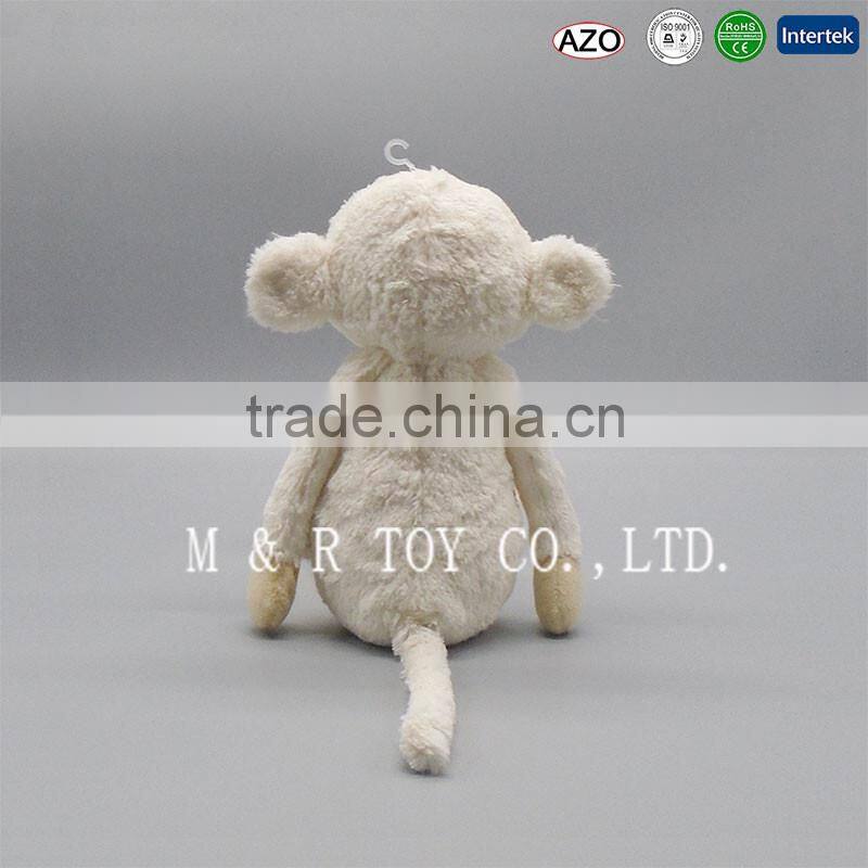 New Product Lovely Monkey Soft Toy in White and Brown Color