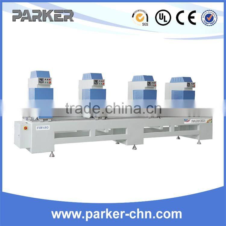 UPVC and PVC window door four corner welding machine with cnc (horizontal)