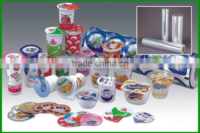 Best quality preformed roll plastic cup lidding sealing film for dairy products