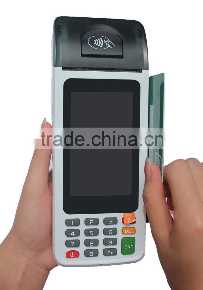 Payment Portable POS Terminal with Android OS,Printer,RFID,MSR,Bluetooth,Wifi,3G,GPS,Camera,EMV