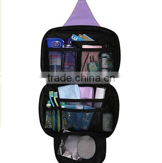 Wholesale hanging toiletry bag with many color