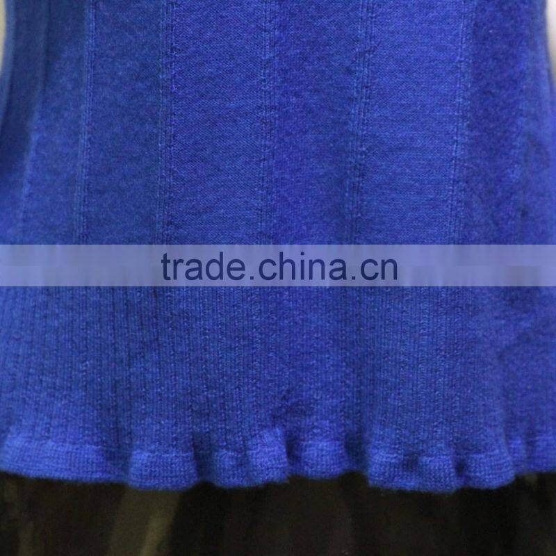 2016 New fashion design winter knitted women cashmere sweater from factory