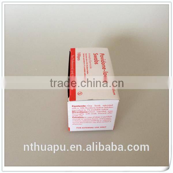 2ply medical disposable povidone iodine prep pad