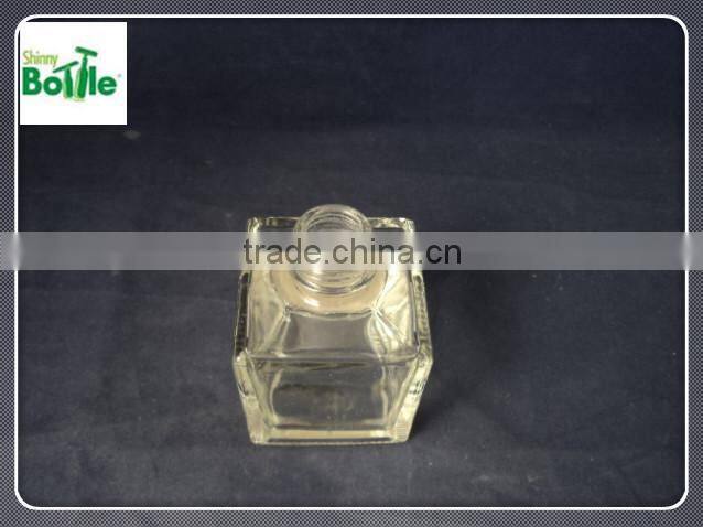 105ml square diffuser glass bottle/glass aroma diffuser bottle