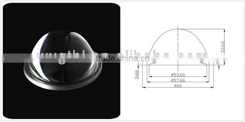 viewing angel 60 degree led spotlight lens GT66-6NA