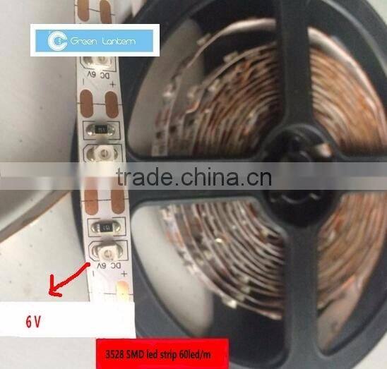 RoHS pure white waterproof 6v led light strip 6v black light led strip