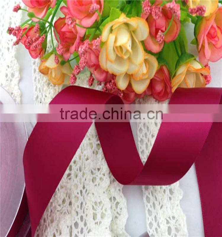 Wholesale Top Quality 100% Polyester Satin Ribbon For Handmade DIY Ribbon Flower Accessories Material 100yards/roll