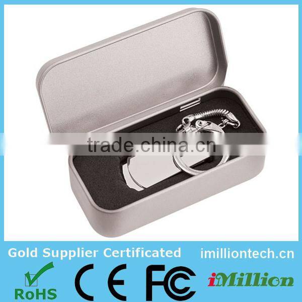 USB Flash with key ring swiveling USB Drives 8 gb Metal Mini USB Flash Drives Wholesales Bulk