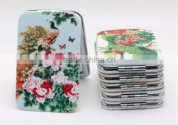 Epoxy dome rectangle pocket mirror