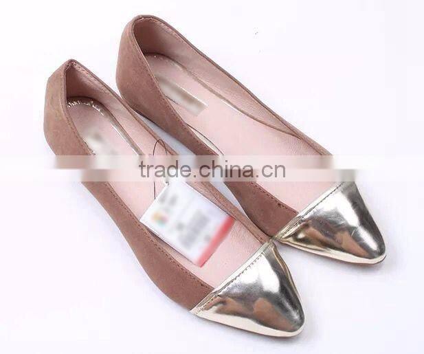 Footwear women high quality two tone shoes pointed toe ballerinas