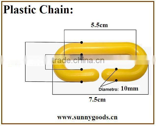 plastic warning chain